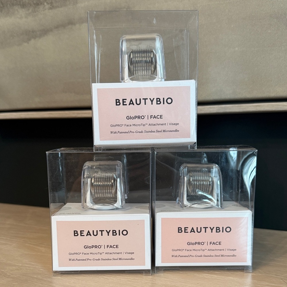 UNOPENED BeautyBio GloPRO Face MicroTip Attachment x3